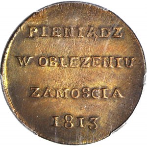 RR-, Oblężenie Zamościa, 6 groszy 1813, piękny