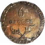 RR-, Oblężenie Zamościa, 6 groszy 1813, piękny