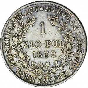 R-, Królestwo Polskie, Aleksander I, 1 złoty 1832, mała głowa