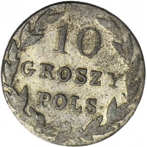 RR-, Królestwo Polskie, 10 groszy 1830 KG, najniższy nakład