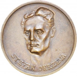 II Rzeczpospolita, medal na 20 rocznicę śmierci Stefana Okrzei, 1925 rok, brąz