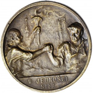 II Rzeczpospolita, medal na 20 rocznicę śmierci Stefana Okrzei, 1925 rok, brąz