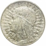 RR-, PRÓBA, 10 złotych 1932, Głowa kobiety, Warszawa