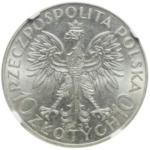 10 złotych 1932, Głowa, Warszawa, mennicza