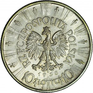 10 złotych 1938, Piłsudski, piękny, rzadki rocznik
