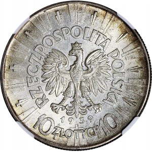 10 złotych 1939, Piłsudski, menniczy