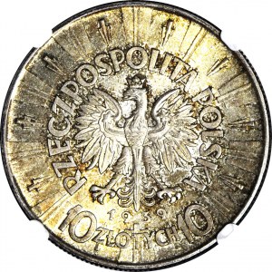 10 złotych 1939, Piłsudski, gabinetowy, wspaniały