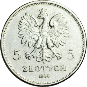 5 złotych 1930, Sztandar, piękny