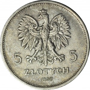 5 złotych 1930 Sztandar, piękny