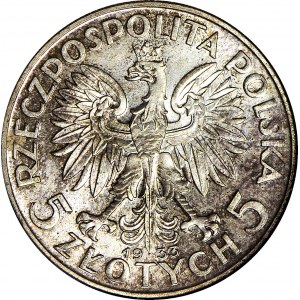 5 złotych 1933, Głowa, WYŚMIENITE