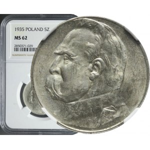 5 złotych 1935, Piłsudski, menniczy