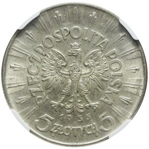 5 złotych 1935, Piłsudski, menniczy