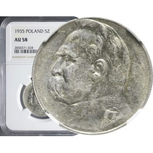 5 złotych 1935, Piłsudski