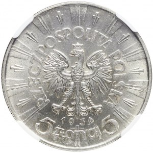 5 złotych 1936, Piłsudski, menniczy