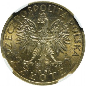 2 złote 1934, Głowa, mennicze