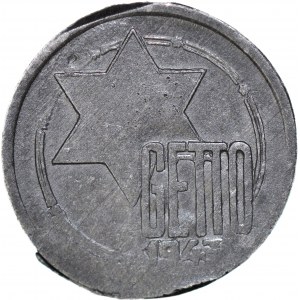 RR-, Ghetto, 5 Marek 1943, Al-Mg, timbres peu profonds GDA 2/2, DESTRUKT