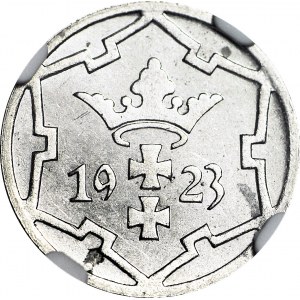 R-, WMG, 5 fenigów 1923, STEMPEL LUSTRZANY