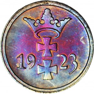 R-, WMG 1 fenig 1923, LUSTRZANY