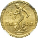 RR-, WMG 25 guldenów 1923, STEMPEL ZWYKŁY, piękne