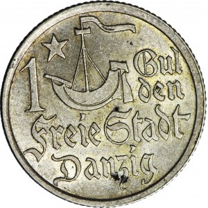 Wolne Miasto Gdańsk, 1 gulden 1923, menniczy