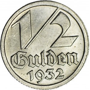 Wolne Miasto Gdańsk, 1/2 guldena 1923, mennicze