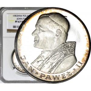 1000 złotych 1983, Jan Paweł II, LUSTRZANE, ULTRA CAMEO, wyśmienity