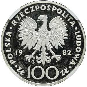 100 złotych 1982 Jan Paweł II, lustrzany