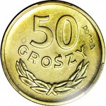 RR-, 50 groszy 1957, PRÓBA, MOSIĄDZ, nakład 100szt., rzadkość, c.a.