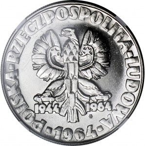 10 złotych 1964, Sierp i kielnia, bez znaku mennicy, PRÓBA, nikiel