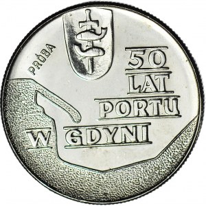 10 złotych 1972, PRÓBA nikiel, Port w Gdyni, typ zatwierdzony