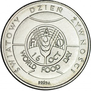 50 złotych 1981, PRÓBA nikiel, Światowy Dzień Żywności - FAO