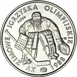 500 złotych 1987, PRÓBA, nikiel, Zimowe Igrzyska Olimpijskie