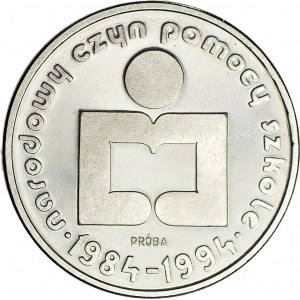 1000 złotych 1986, PRÓBA, nikiel, Narodowy Czyn Pomocy Szkole