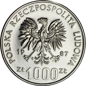1000 złotych 1987, PRÓBA, nikiel, Wratislavia