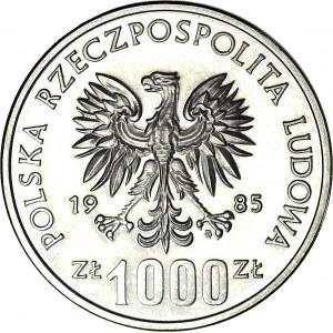 1000 złotych 1987, PRÓBA, nikiel, 40 lata ONZ