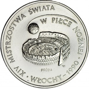 1000 złotych 1988, PRÓBA, nikiel, MŚ w Piłce Nożnej Włochy - Koloseum