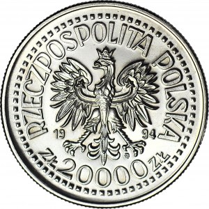 20000 złotych 1994, PRÓBA, nikiel, Mennica Państwowa