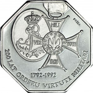 50000 złotych 1992, PRÓBA, nikiel, 200 lat Orderu Virtuti Militari