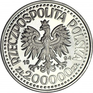 200000 złotych 1991, PRÓBA, nikiel, Związek Inwalidów Wojennych