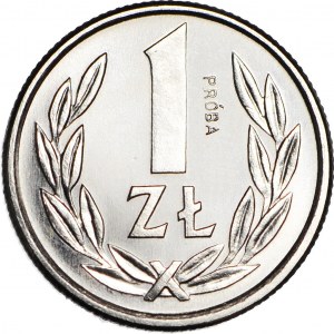 1 złoty 1989, PRÓBA, nikiel