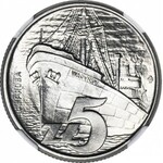 5 złotych 1958, Waryński, PRÓBA, nikiel, WYŚMIENITY