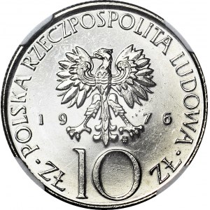 RR-, 10 złotych 1976 Adam Mickiewicz, rzadki w PROOFLIKE