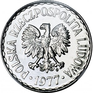 R-, 1 złoty 1977 PROOFLIKE
