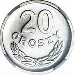 RR-, 20 groszy 1972, bardzo rzadkie w PL, PROOFLIKE