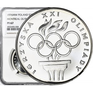 RR-, 200 złotych 1976 Igrzyska XXI Olimpiady, stempel lustrzany