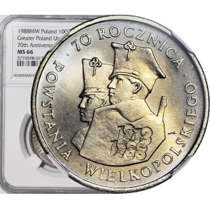 100 złotych 1988, Powstanie Wielkopolskie, mennicze