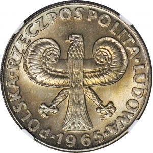 10 złotych 1966, duża kolumna, mennicza