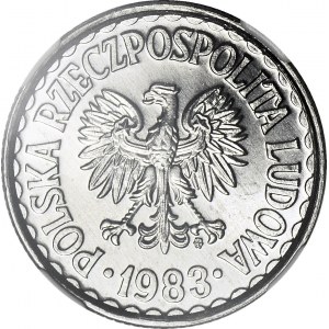 1 złoty 1983, mennicze