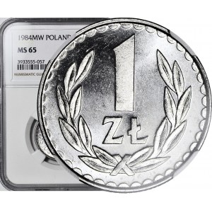 1 złoty 1984, mennicze