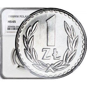 1 złoty 1988, mennicze